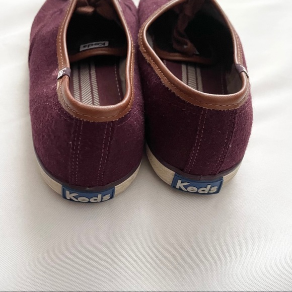 Keds Wool Wine Heathered Sneakers - Picture 6 of 9